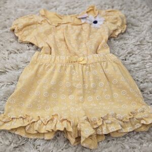 Little Lass Yellow Floral Dress